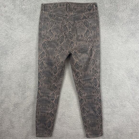 J Brand Women’s Lillie Coated Boa Patterned Cigarette Pants Size 29 Mobwife - Picture 4 of 13